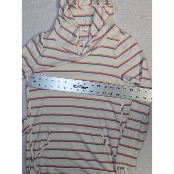 Market & Spruce Long Sleeve Super Soft Pullover Hoodie Size XS- Curved Hem - Picture 2 of 4